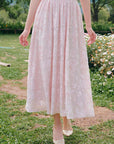Countryside Florals Velvet Skirt