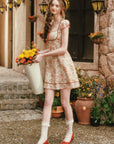 Crimson Berry Rose Dress