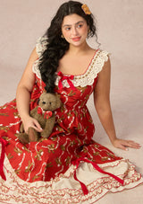 Curve&Plus Teddy Tomato Sauce Dress