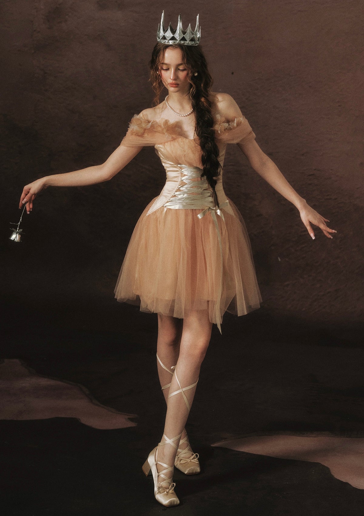 Golden Crown Dream Corset Dress Pre-order / XL