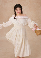 Curve&Plus White Camellia Dress