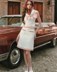 Red Navy Skirt