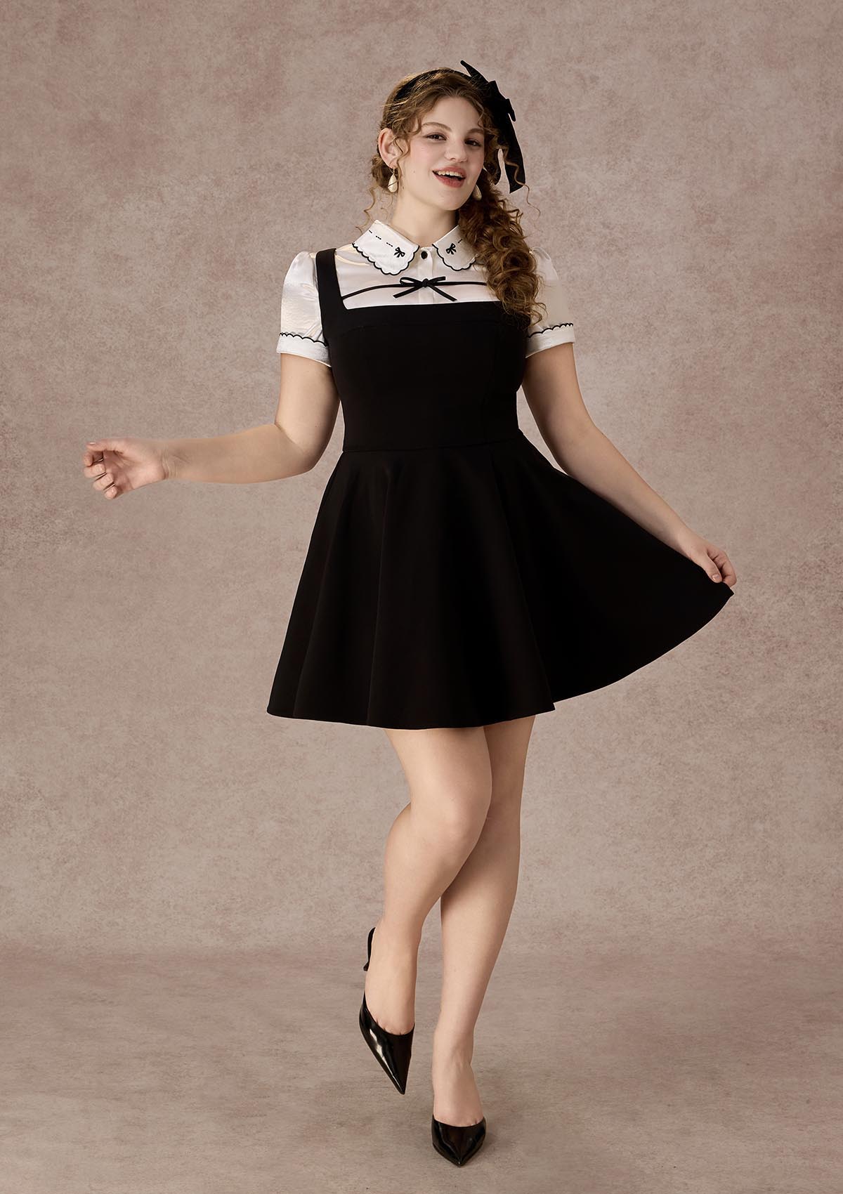 Curve&Plus Beyond Campus Black Dress(Short) – LaceMade