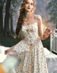 Misty Tangerine Grove Corset Dress