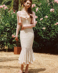 Petite Vase Knit Dress – Blush