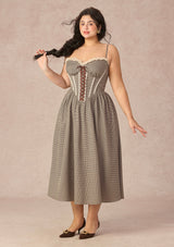 Curve&Plus Bear Date Dress(Long)