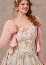 Curve&Plus Strawberry Farm Knit Cardigan(Pink)
