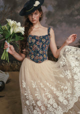 Azure Flower Fair Corset