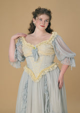 (US Exclusive)Curve & Plus "The skirt of Rila"Corset Dress