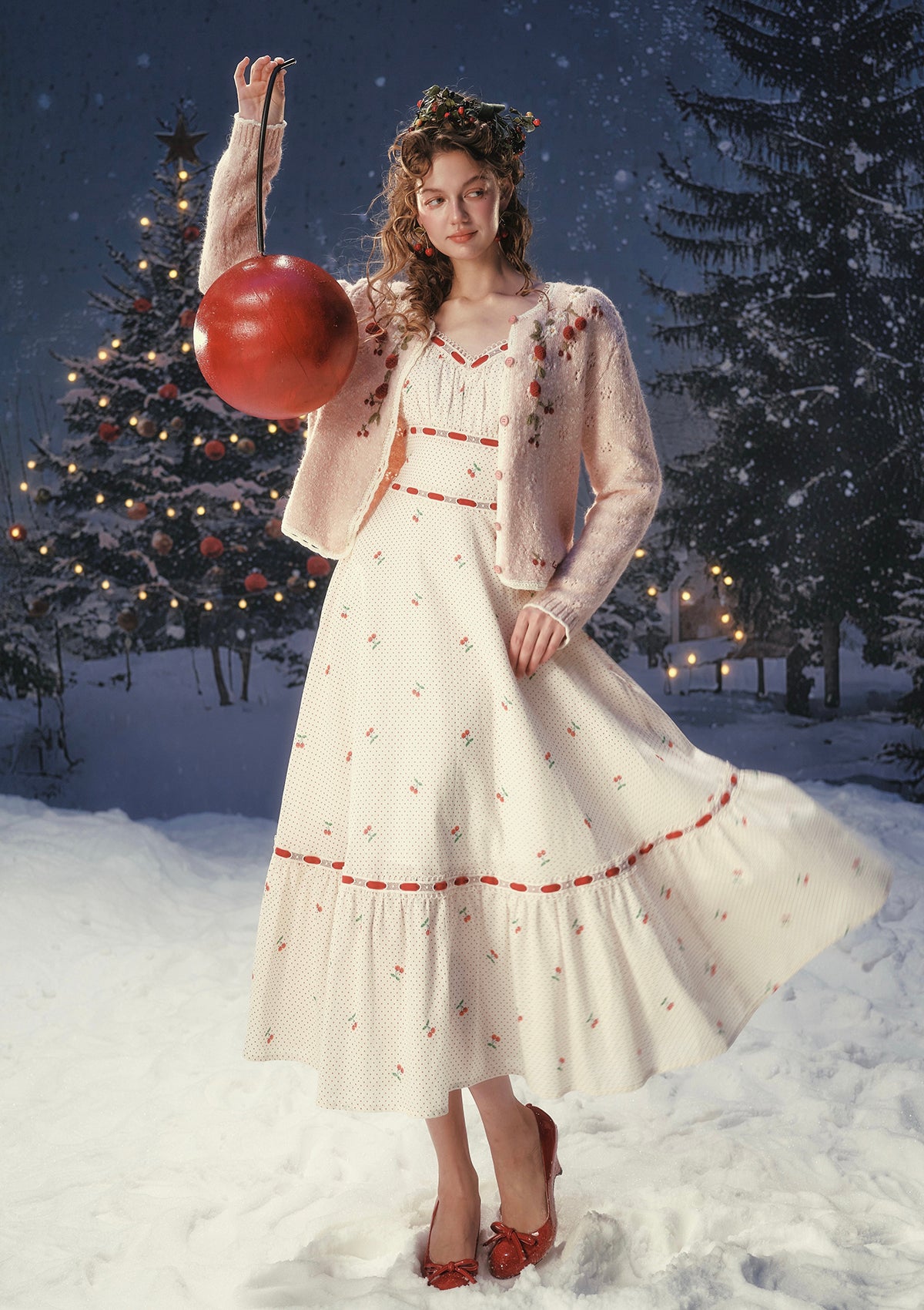 Cherry Bite Dress In Stock / XS