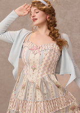Curve&Plus Strawberry Farm Knit Cardigan(Blue)