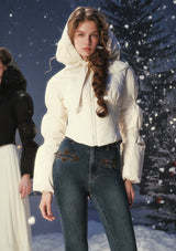 "Little White Warrior" Down Jacket