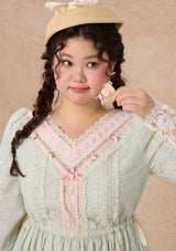 Curve&Plus Outing Straw Hat Dress