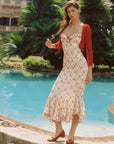 Petite Vase Knit Dress – Pomegranate