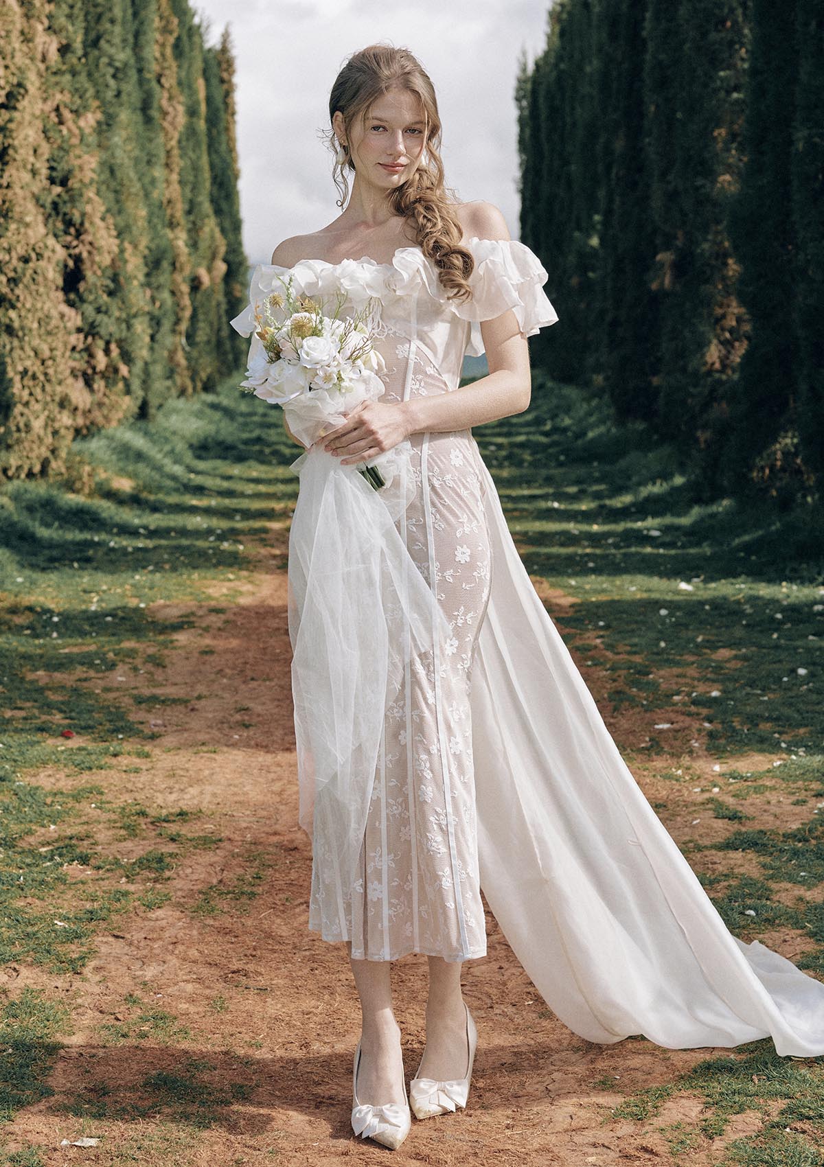 white lace corset maxi dress Morning Dew M / Pre-order The Zalia maxi dress Style:Queen Tessa Black Lace Dress Macy's oberbekleidung