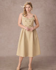 Curve&Plus Cream Tea Trench Dress