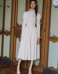 Rose Cape Dress - Beige