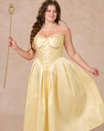 Belle's Gilded Corset Dress
