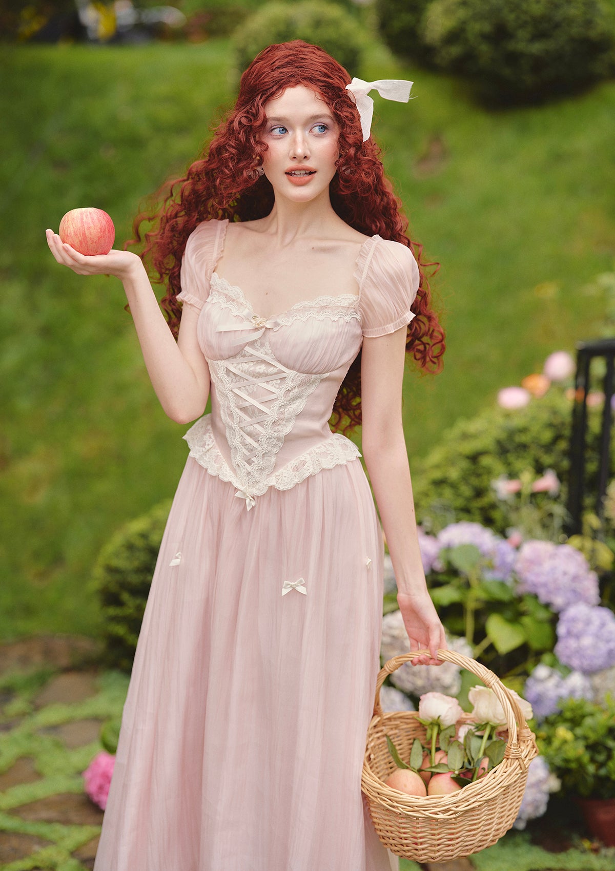 Pink Mist Fairy Corset Dress In-stock / S