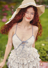 Blue Cherry Blossom Dress