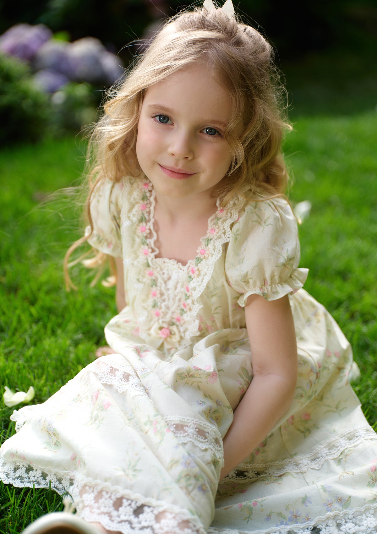 Toddler Girl Garden Tea Party Corset Dress 120