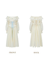 Blue Hydrangea Corset Dress