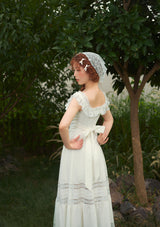 "Pure White" Garnet Corset Dress