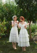 "Pure White" Coral Island Corset Dress