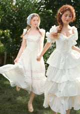 "Pure White" Coral Island Corset Dress