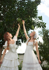 "Pure White" Garnet Corset Dress
