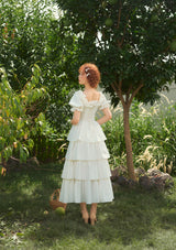 "Pure White" Coral Island Corset Dress