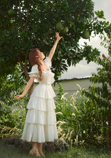 "Pure White" Coral Island Corset Dress