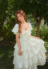 "Pure White" Coral Island Corset Dress