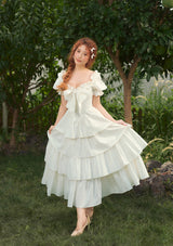 "Pure White" Coral Island Corset Dress