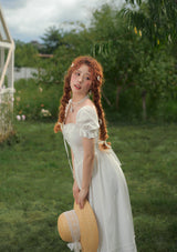 "Pure White" Wisteria Corset Dress