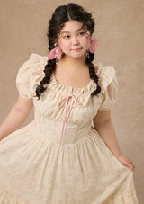 Curve&Plus Flower&Poetry Corset Dress