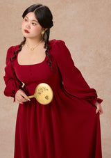 Curve&Plus Passionate Love Bordeaux Dress