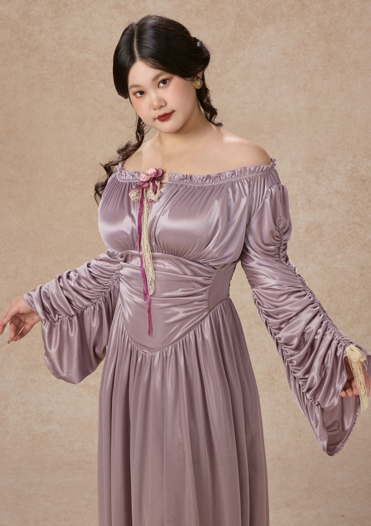 Curve&Plus Lavender Hue Parthenon Dress