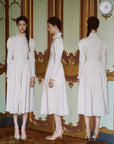 Rose Cape Dress - Beige
