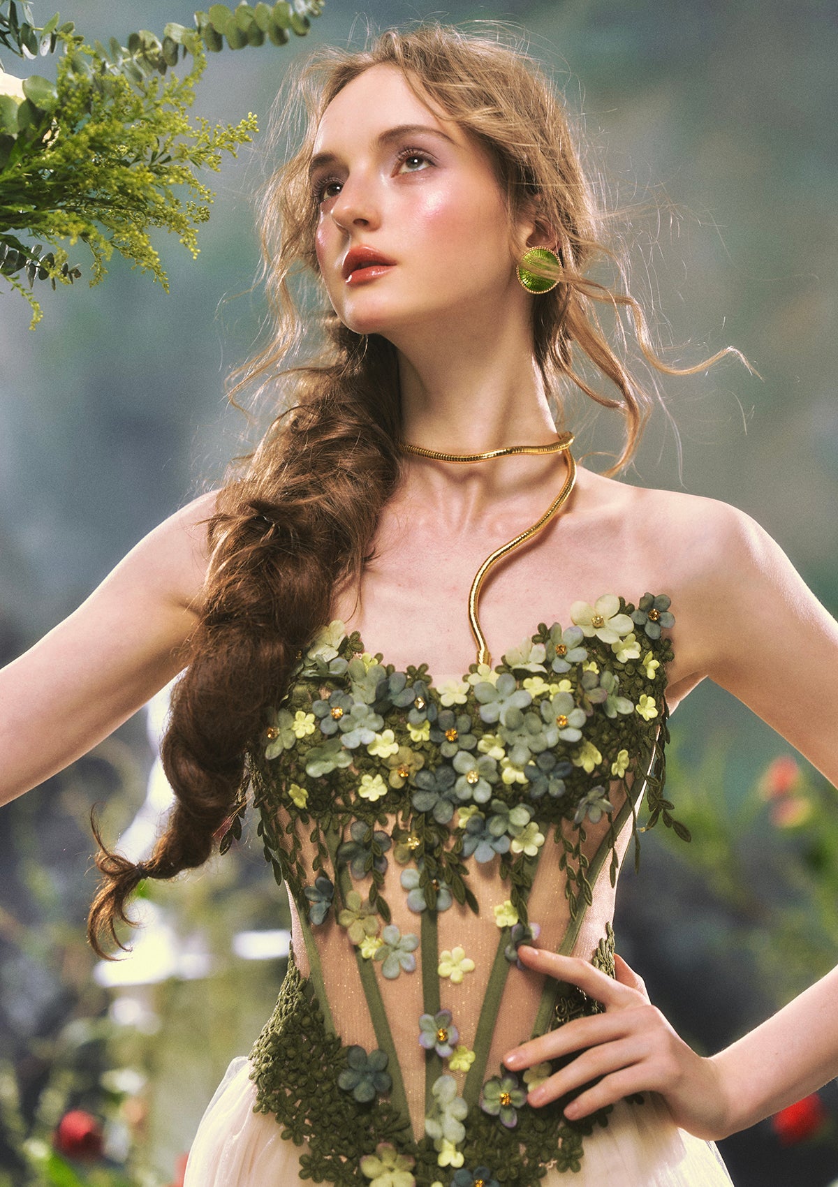 Eucalyptus Fairy Corset In-stock / M