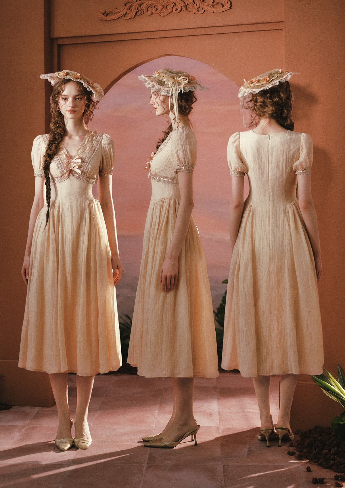 Sunset Rose Dress – LaceMade