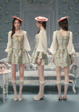 Mary's Garden Poem Corset Dress