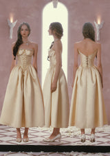 Belle's Gilded Corset Dress