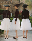 Rose Cape Blouse - Raven