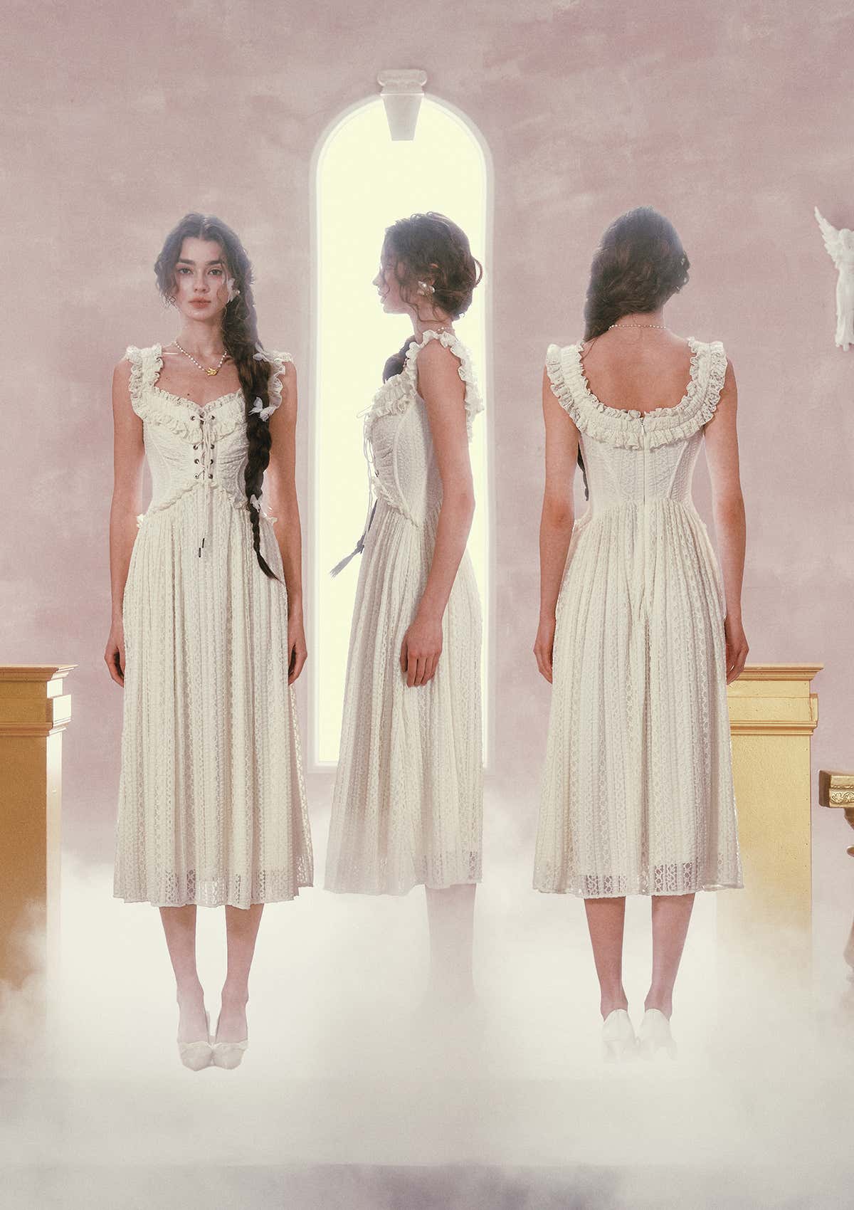Twin Butterflies Corset Dress£¨Long£© – LaceMade