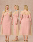 Curve&Plus Wind Perched Rose Quartz Dress