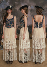 Azure Flower Fair Corset