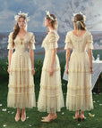Gilded Invitation Dress(Beige)