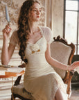 Cream Letter Dress