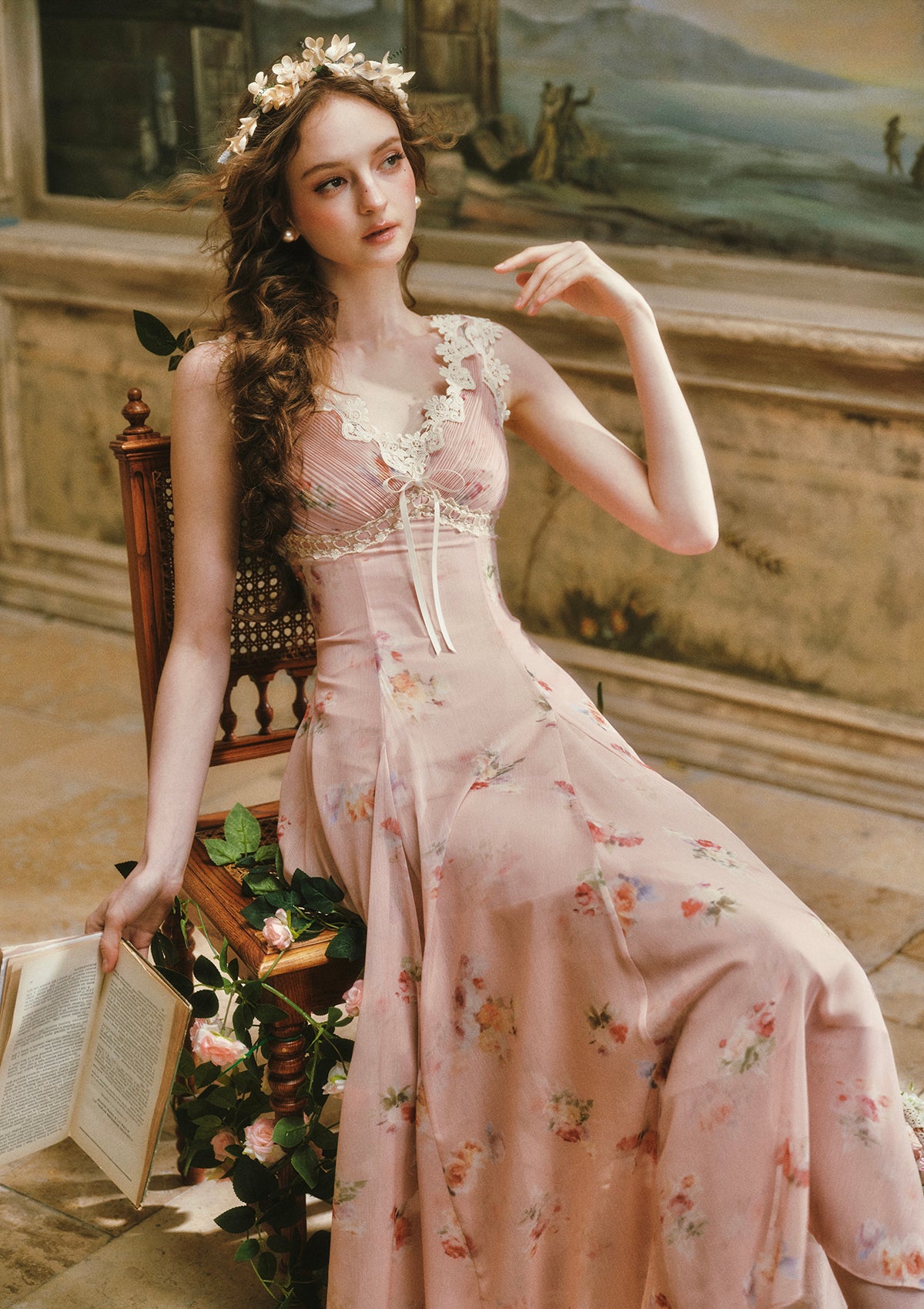 Old Rose Letter Dress Pre order / XS